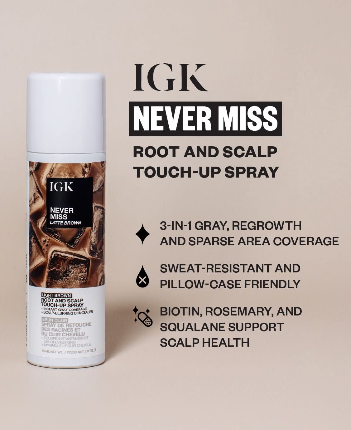 Never Miss Root & Scalp Touch-Up Spray